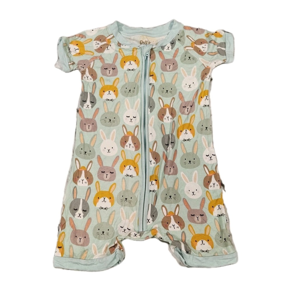 Little‎ Sleepies Rad Rabbits Easter Bamboo Shorty Zippy 18-24M